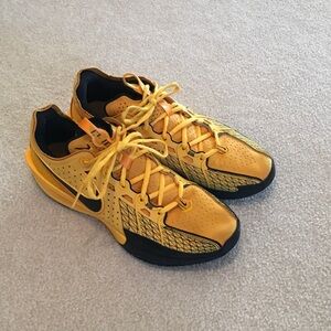 Nike Yellow and Black Volleyball Shoes